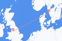 Flyrejser fra Manchester, England til Göteborg, Sverige