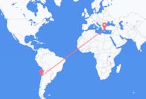 Flights from La Serena, Chile to Mykonos, Greece