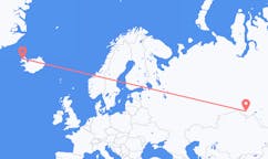 Flights from the city of Omsk, Russia to the city of Ísafjörður, Iceland