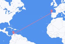 Flyg från Santa Marta, Colombia till La Coruña, Spanien