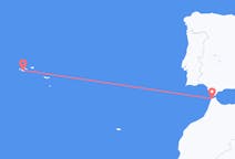 Flights from Tangier, Morocco to Pico Island, Portugal
