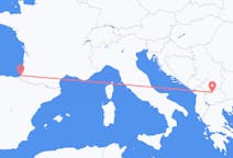 Flyreiser fra Biarritz, til Skopje