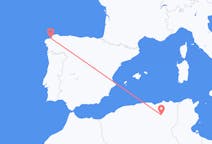 出发地 阿尔及利亚出发地 巴特纳目的地 西班牙La Coruña的航班