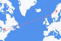Flyg från Waterloo, Ontario, Kanada till Östersund, Sverige