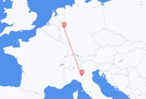 出发地 意大利与 雷焦艾米利亚相比目的地 德国科隆的航班