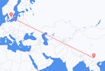 Flüge von Kunming, China nach Växjö, Schweden
