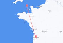 Flyg från St. Peter Port, Guernsey till Bordeaux, Frankrike