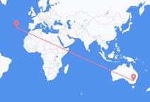 Flyrejser fra Wagga Wagga, Australien til Terceira, Portugal