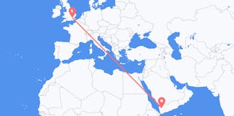 Flights from Yemen to the United Kingdom