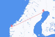Vluchten van Luleå naar Volda