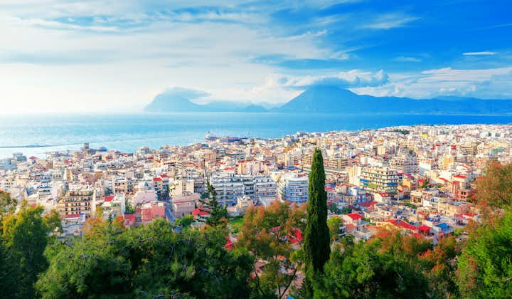 Photo of Patras city, Greece, view from above scenery.