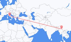 Flyg från Bhamo, Myanmar (Burma) till Rom, Italien
