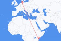 Flyg från Ukunda, Kenya till Hannover, Tyskland