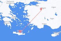 Voos de Heraclião, Grécia para Kütahya, Turquia