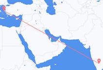 出发地 印度出发地 班加羅爾目的地 希腊希俄斯的航班