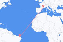 Flyg från Aracati, Brasilien till Montpellier, Frankrike