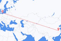 Flyreiser fra Hefei, Kina til Bornholm, Danmark