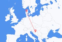 เที่ยวบิน จาก บันยาลูกา, บอสเนียและเฮอร์เซโกวีนา ไปยัง Karup, เดนมาร์ก