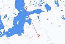 Loty z Turku, Finlandia z Mińsk, Białoruś
