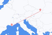 Vuelos desde Košice, Eslovaquia a Tolón, Francia