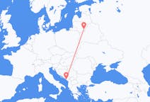 Flights from Tivat to Vilnius