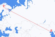 出发地 中国大连市目的地 芬兰基蒂莱的航班