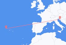 Flights from Flores Island, Portugal to Rijeka, Croatia