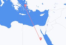 Vluchten van Luxor, Egypte naar Ikaria, Griekenland