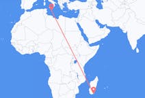 Flyrejser fra Tôlanaro, Madagaskar til Malta, Malta