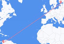 Flyreiser fra Medellín, Colombia til Tallinn, Estland