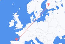 Flights from from Santander to Tampere