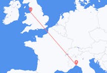 Flyreiser fra Liverpool, England til Genova, Italia