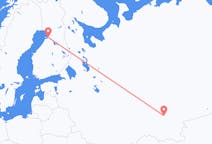 Vols d’Oufa, Russie pour Oulu, Finlande