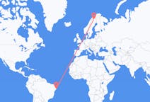 Flyreiser fra Maceió, Brasil til Kiruna, Sverige