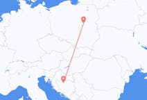 Flights from Warsaw to Banja Luka