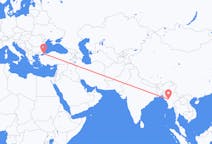 Flyreiser fra Magway, Myanmar (Burma) til Istanbul, Tyrkia