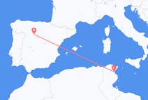 튀니지 엔피다에서 출발해 스페인 바야돌리드로(으)로 가는 항공편