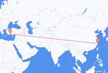 중국발 타이저우, 터키행 안탈리아 항공편