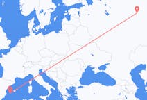Fly fra Kirov til Ibiza