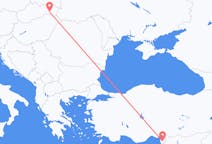 出发地 斯洛伐克科希策目的地 土耳其哈塔伊省的航班