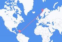 Flyrejser fra Aruba, Aruba til Mosjoen, Norge