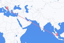Flyg från Jambi City, Indonesien till Bari, Indonesien