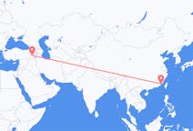 Flyreiser fra Xiamen, til Van