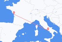 Flyg från Neapel, Italien till La Rochelle, Frankrike