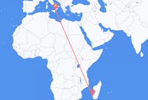 Flyg från Toliara, Madagaskar till Reggio di Calabria, Italien
