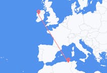 Flyreiser fra Constantine, Algerie å banke, Irland