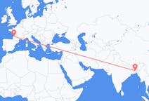 Flyg från Dhaka, Bangladesh till Bordeaux, Frankrike