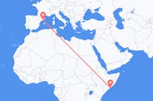 Flights from Mogadishu to Barcelona