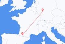 Flyg från Frankfurt, Tyskland till Lourdes (kommun i Brasilien, São Paulo, lat -20,94, long -50,24), Frankrike