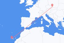 Flights from San Sebastián de La Gomera, Spain to Ostrava, Czechia